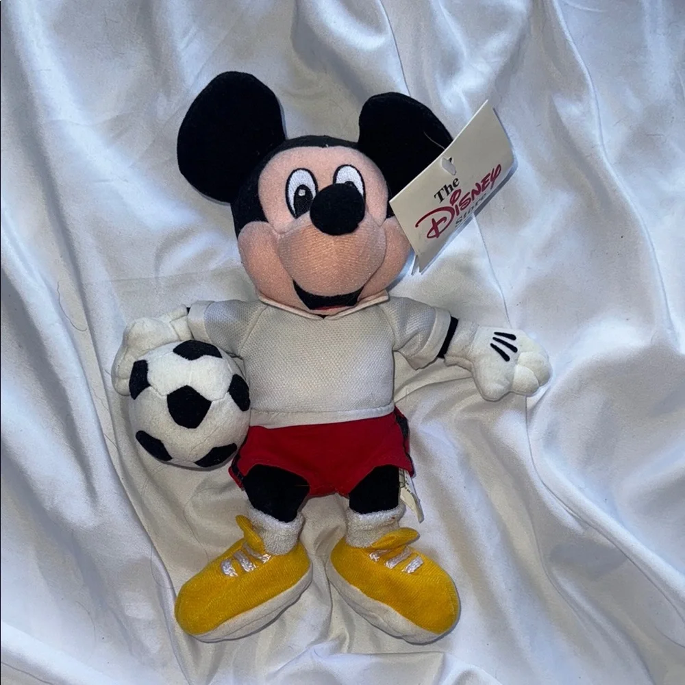 Disney Mickey Soccer Beanie Baby 10” - Picture 2 of 2